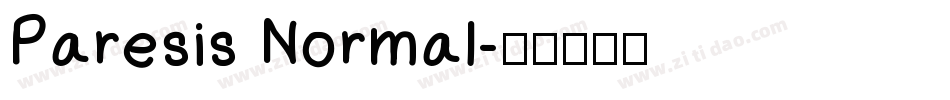 Paresis Normal字体转换